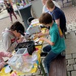 Buttonaktion des Kulturnetzwerks Barmen